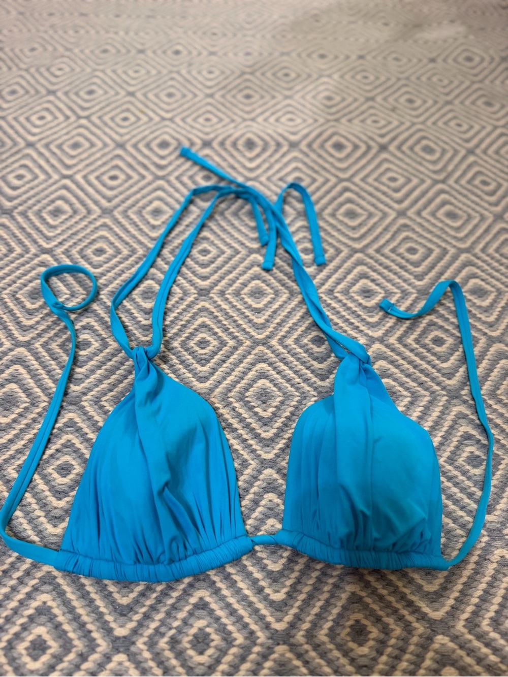 La Blanca Turquoise Triangle Bikini Top